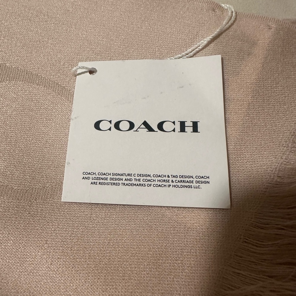 COACH SIGNATURE WRAP - OATMEAL - Picture 2 of 2